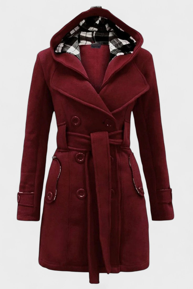 Leona™ | Elegant dobbeltradet frakke